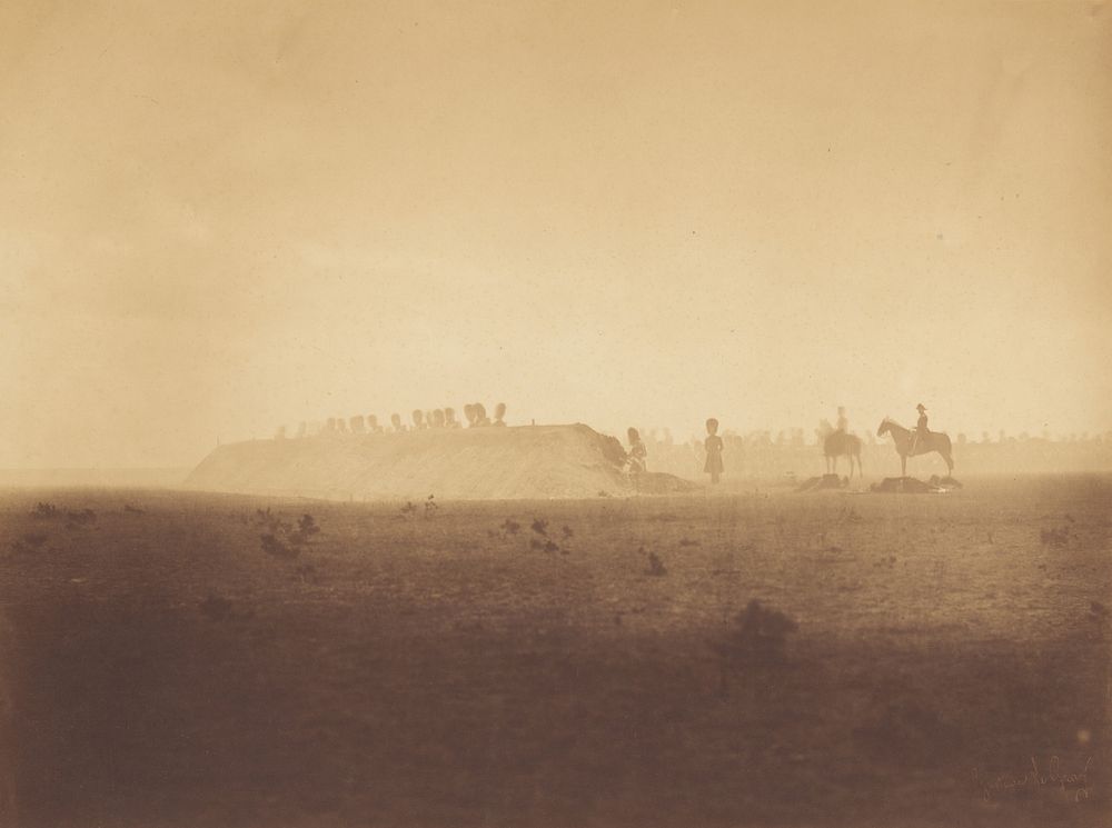 Drill formation, Camp de Châlons by Gustave Le Gray