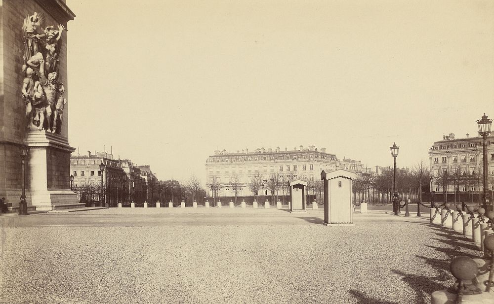 Place de l'Arc de Triomphe / [Place de l'Etoile, Paris] by Charles Marville