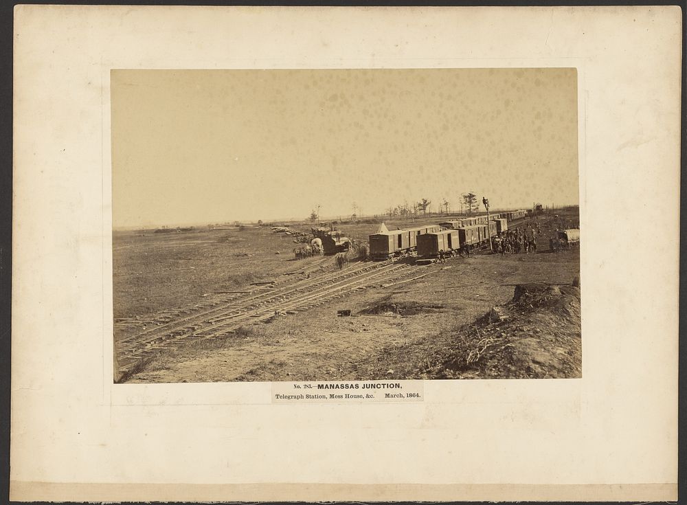 No. 283. Manassas Junction, Telegraph Station Mess House, etc. by A J Russell