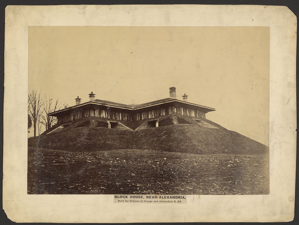 Block House, Near Alexandria, Built for Defense of Orange and Alexandria R. Rd. by A J Russell
