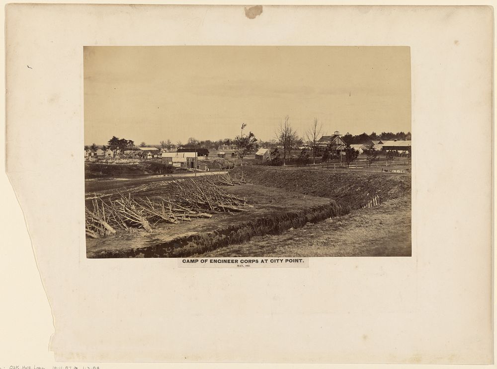 Camp of Engineer Corps at City Point. May, 1865. by A J Russell