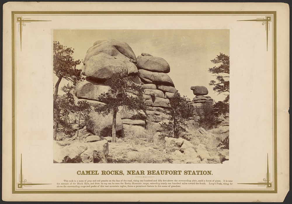 Camel Rocks, Near Beaufort Station. [Wyoming]. by A J Russell