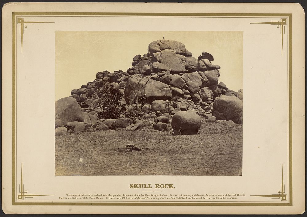 Skull Rock. [Wyoming]. by A J Russell