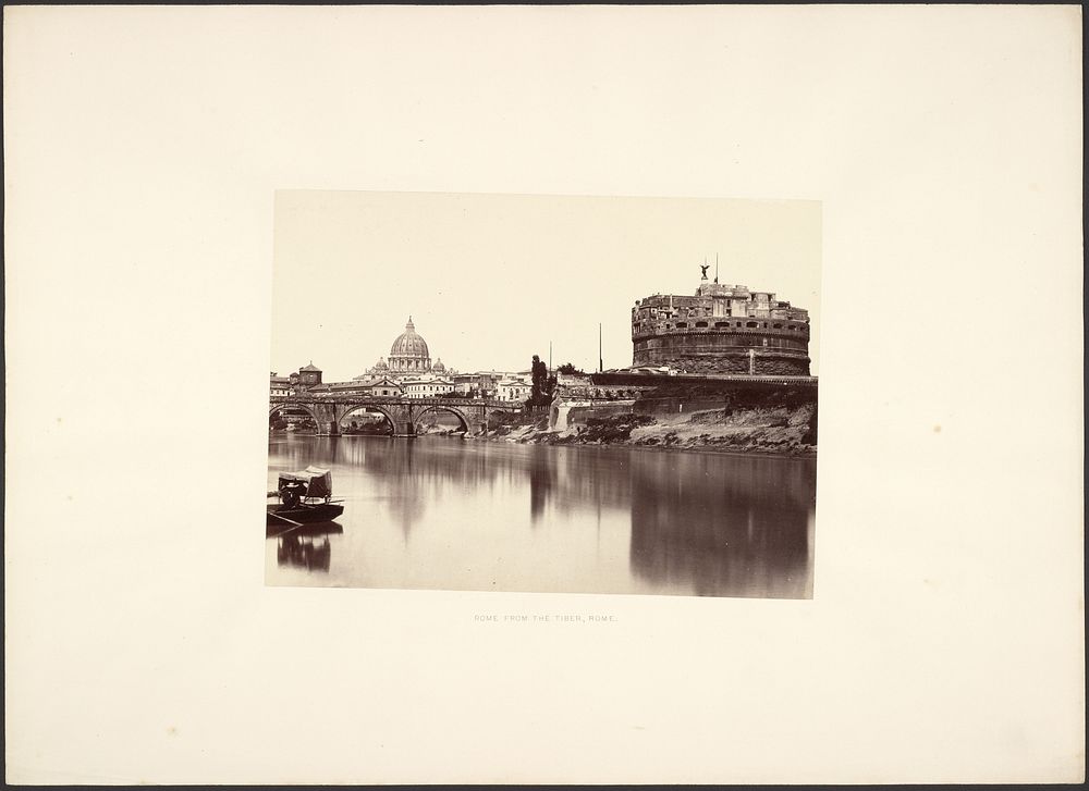 Rome from the Tiber, Rome by Giorgio Sommer