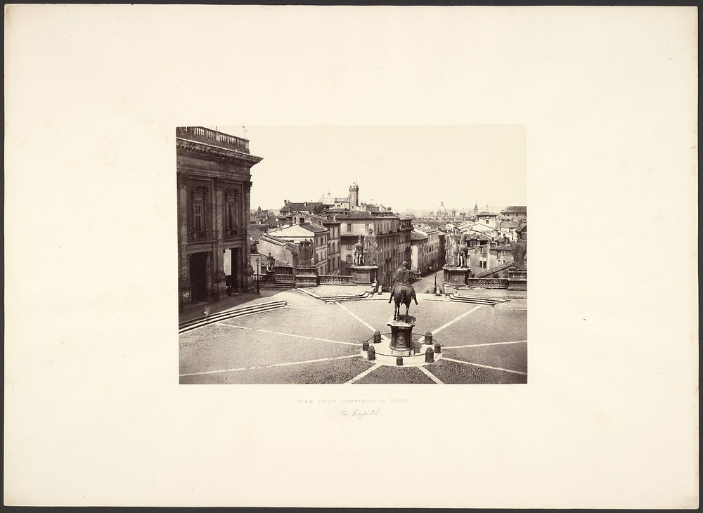 View from Campidoglio, Rome by Giorgio Sommer