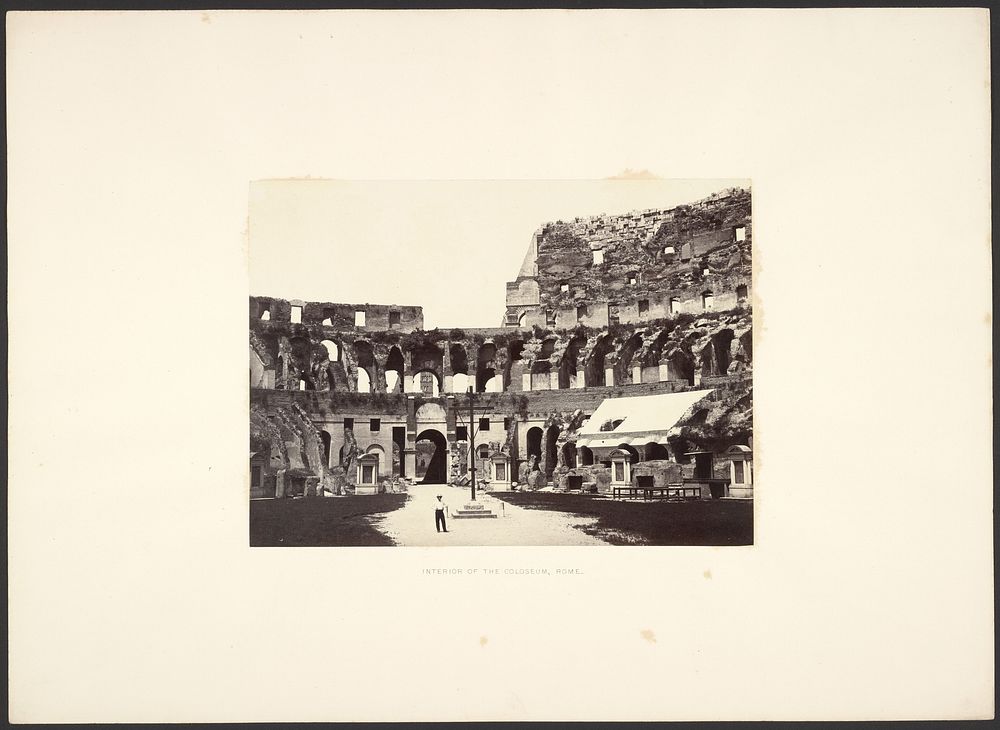 Interior of the Colosseum, Rome by Giorgio Sommer