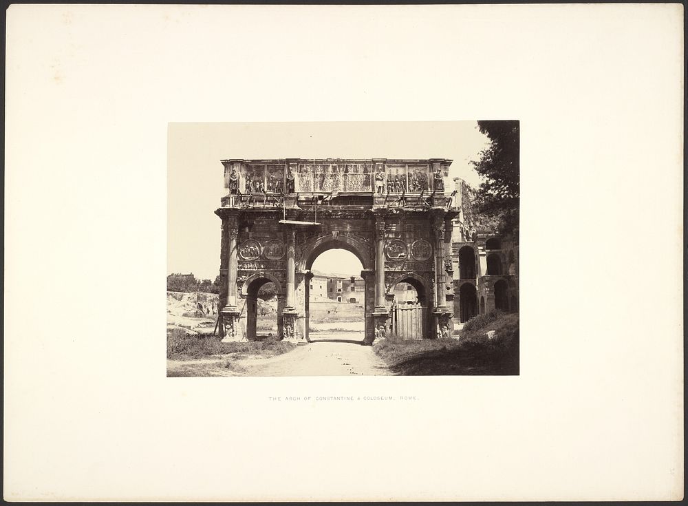 The Arch of Constantine, Rome by Giorgio Sommer