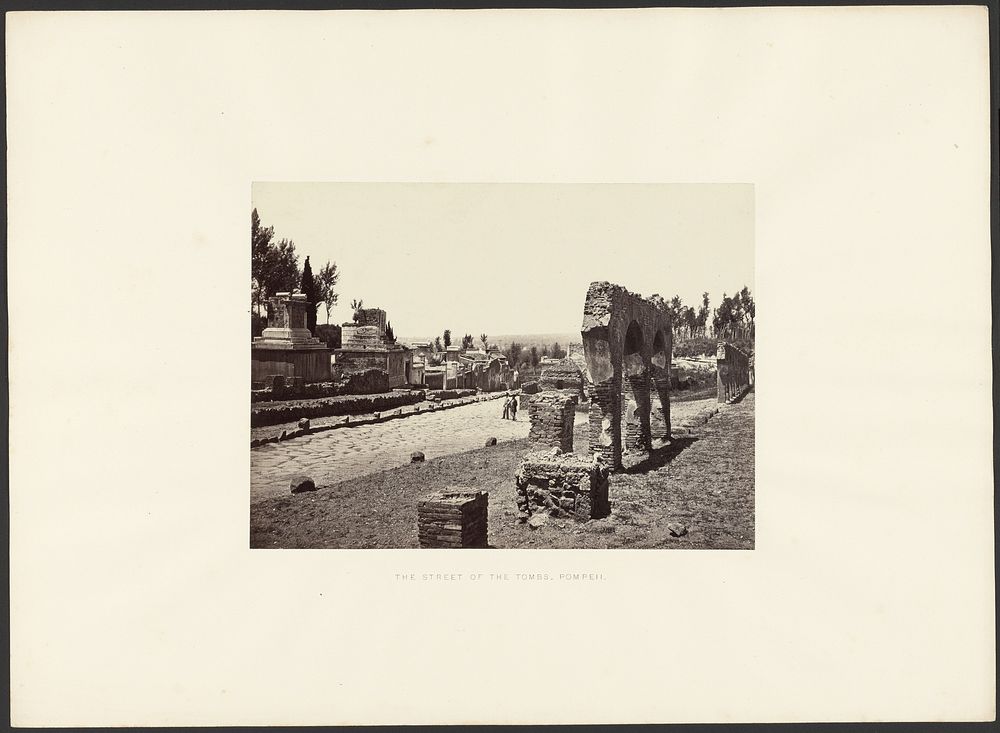 The street of the Tombs, Pompeii by Giorgio Sommer