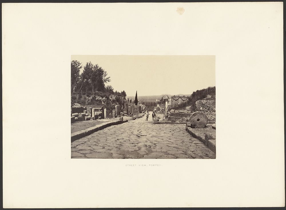 Street view, Pompeii by Giorgio Sommer