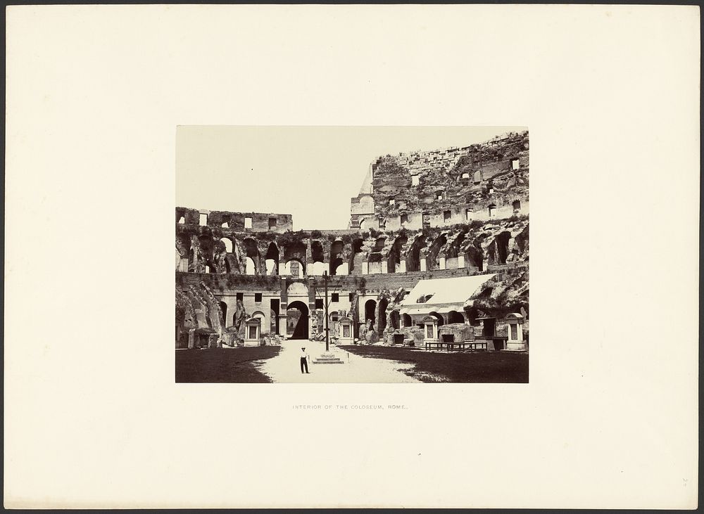 Interior of the Colosseum, Rome by Giorgio Sommer