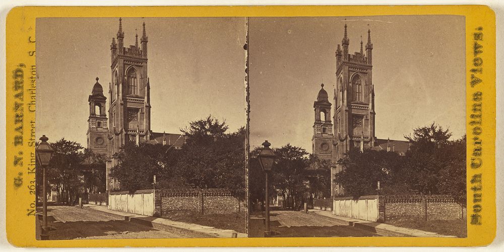 Churches on Archdale Street, Charleston, South Carolina by George N Barnard