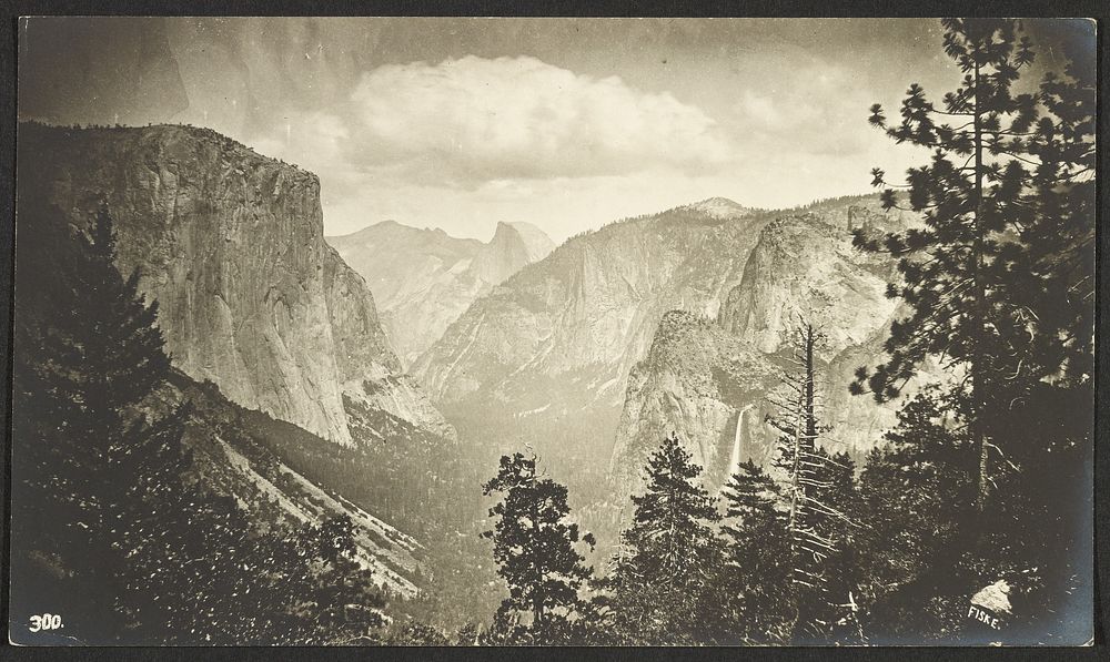 Yosemite Valley. From Inspiration Point. by George Fiske
