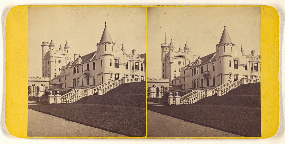 Balmoral Castle - The North Terrace. by George Washington Wilson