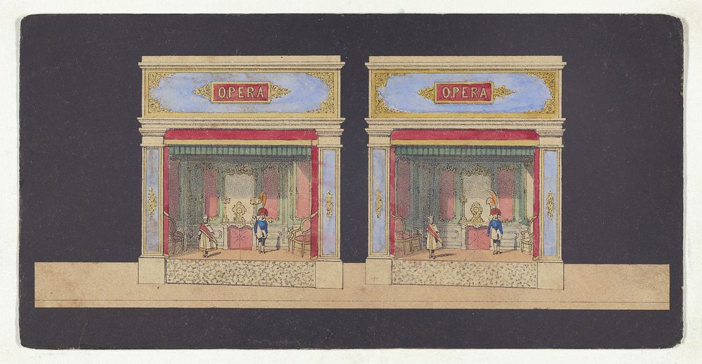 Two Figures on an Imaginary Stage