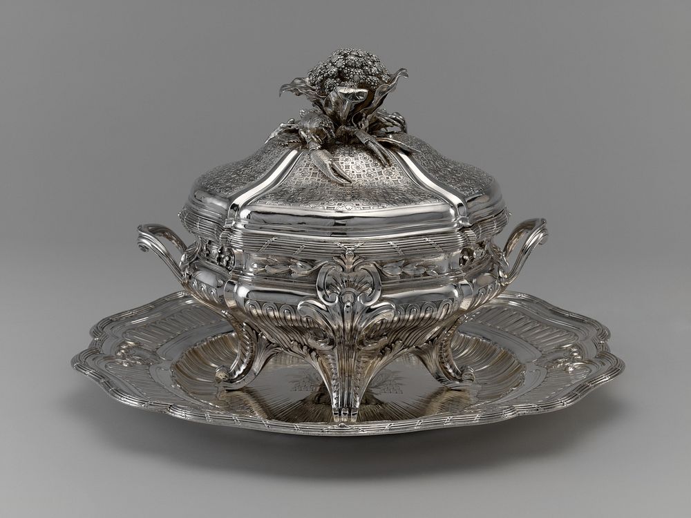 Lidded Tureen, Liner and Stand (one of a pair) by Thomas Germain
