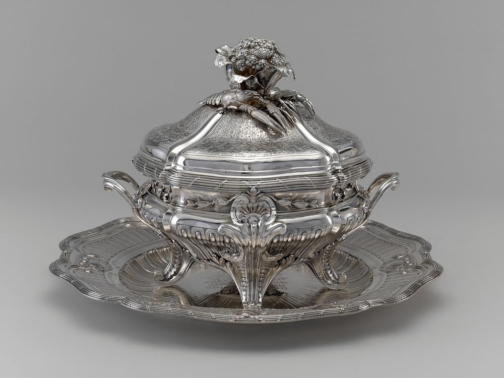 Lidded Tureen, Liner and Stand (one of a pair) by Thomas Germain