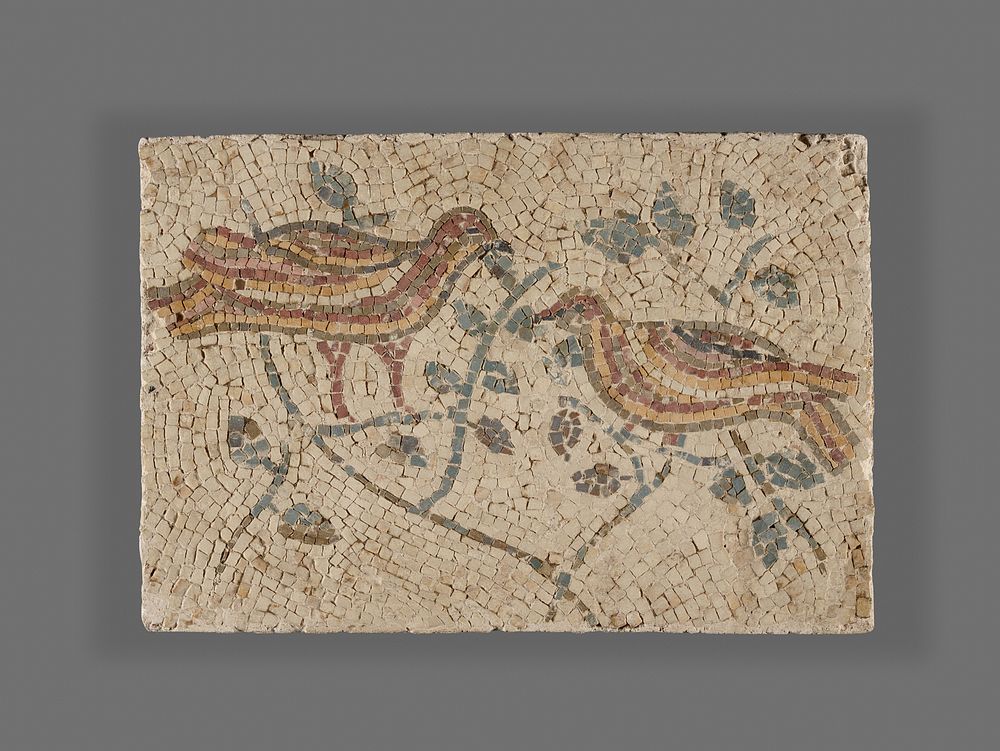 Fragment of a Mosaic with Birds