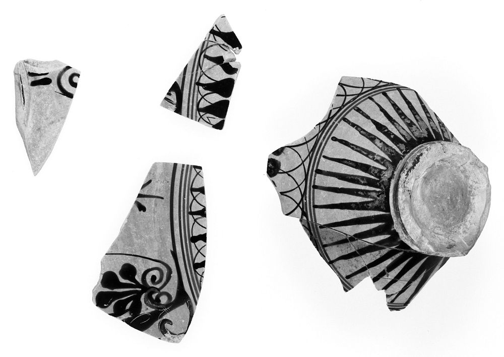 Attic Black-Figure Neck Amphora Fragment (comprised of 5 Joined Fragments)