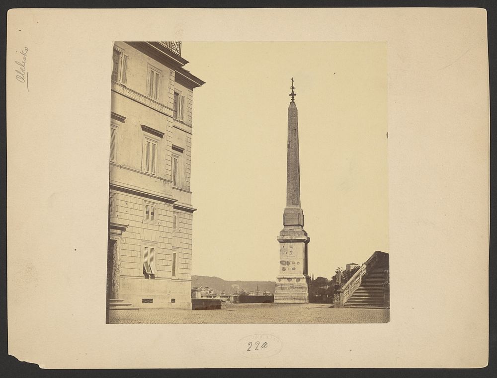 Obelisk - Trinita dei Monti by Robert Macpherson
