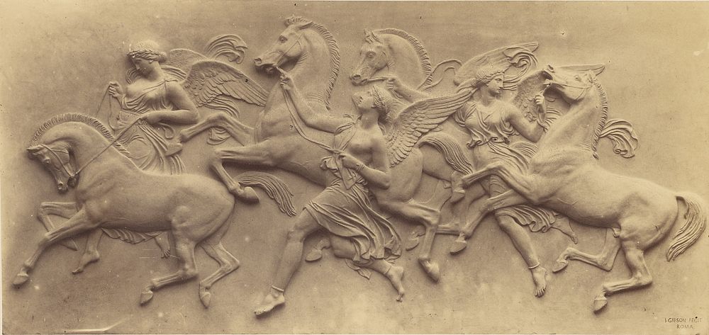 Gibson bas relief - The Hours by Robert Macpherson