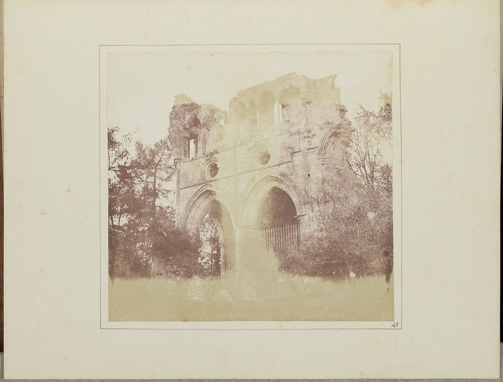 The Tomb of Sir W. Scott, in Dryburgh Abbey by William Henry Fox Talbot