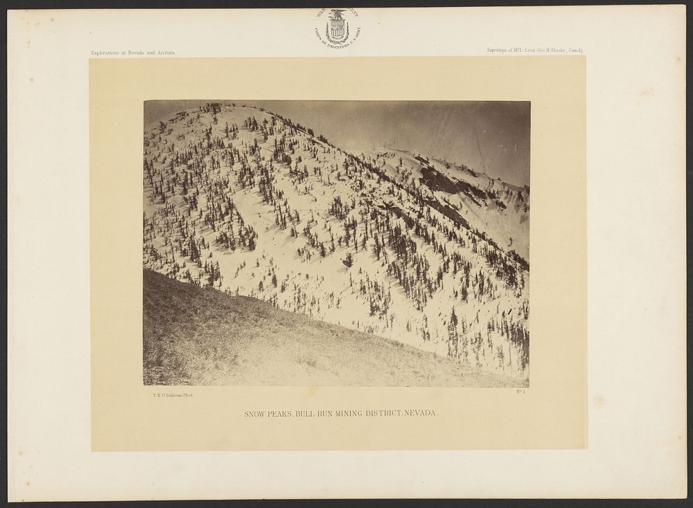 Snow Peaks, Bull Run Mining District, Nevada by Timothy H O Sullivan