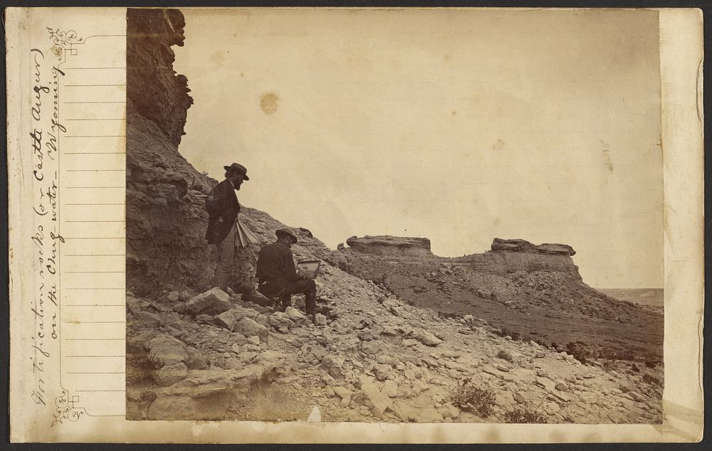 Fortification Rocks (or Castle Augur) on the Chug-water, Wyoming by William Henry Jackson