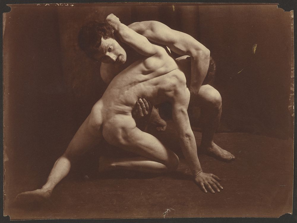 Wrestlers by Baron Wilhelm von Gloeden