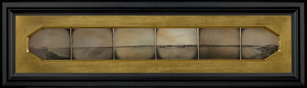 Panorama of New London, Connecticut by Charles H Gay