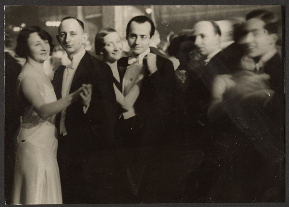 Group of Well-Dressed Couples Dancing by Erich Salomon