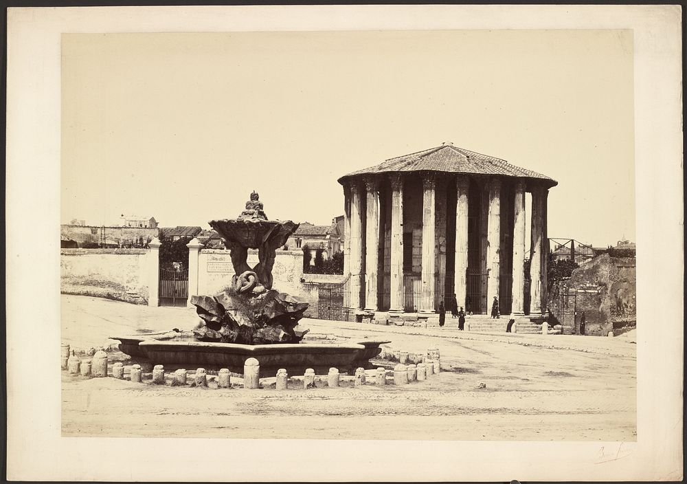 Temple of Vesta - Rome by Bisson Frères