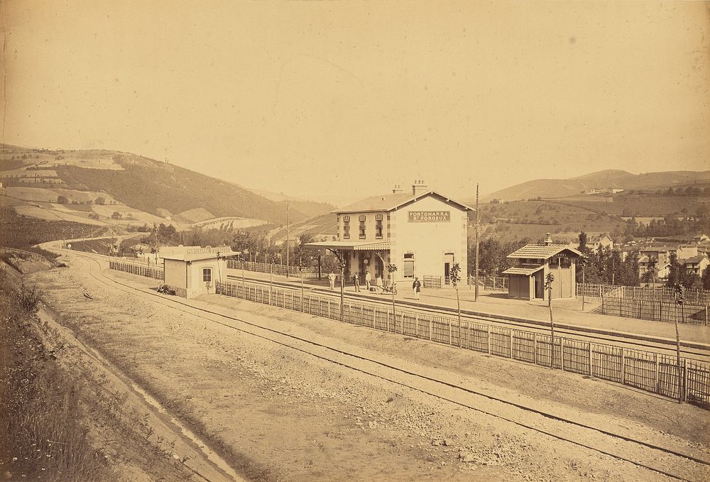 Station de Pontcharra-Saint-Forgeux by Auguste Hippolyte Collard