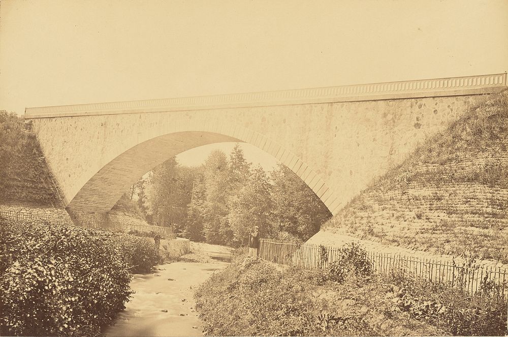 Viaduc sur le Vizézy à Montbrison by Auguste Hippolyte Collard