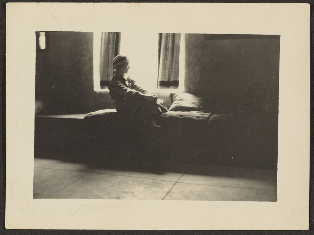 Woman Sitting in Window by Louis Fleckenstein