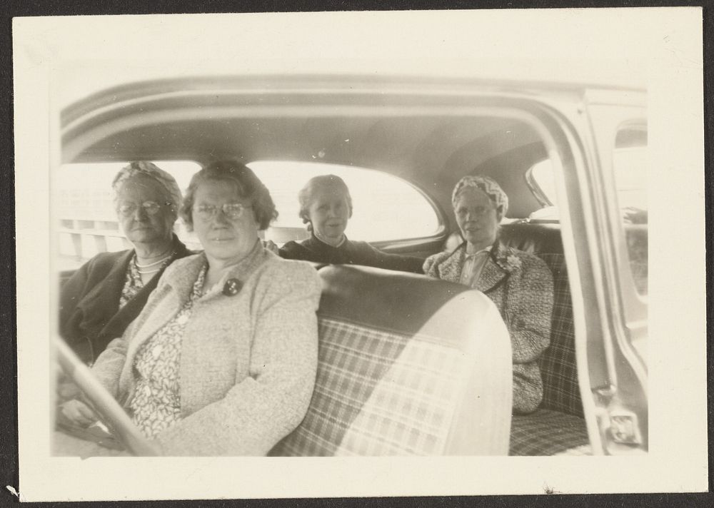 Four Women in Car by Louis Fleckenstein
