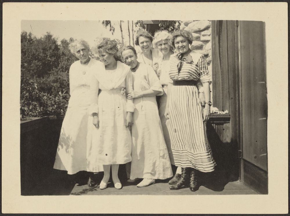 Group of Women on Porch by Louis Fleckenstein