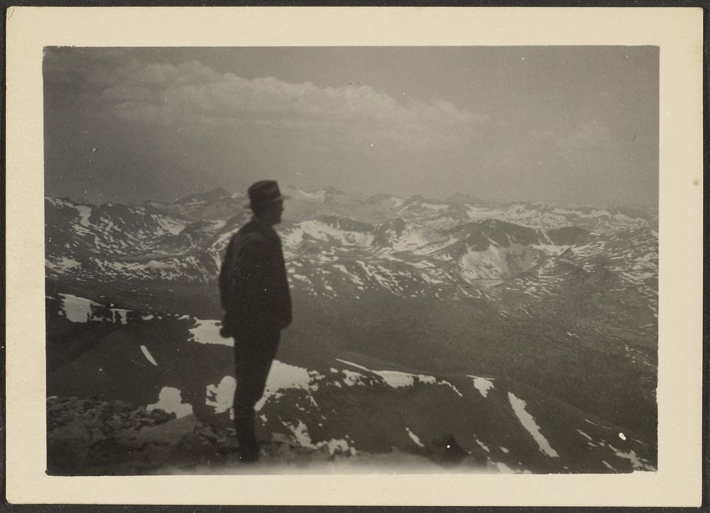 Man in Mountainous Landscape by Louis Fleckenstein