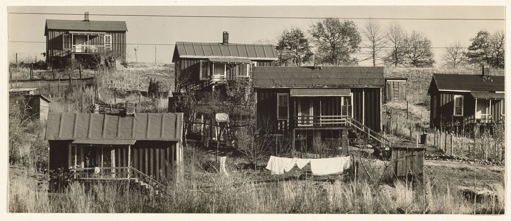 Miners' Houses, Vicinity Birmingham, Alabama by Walker Evans