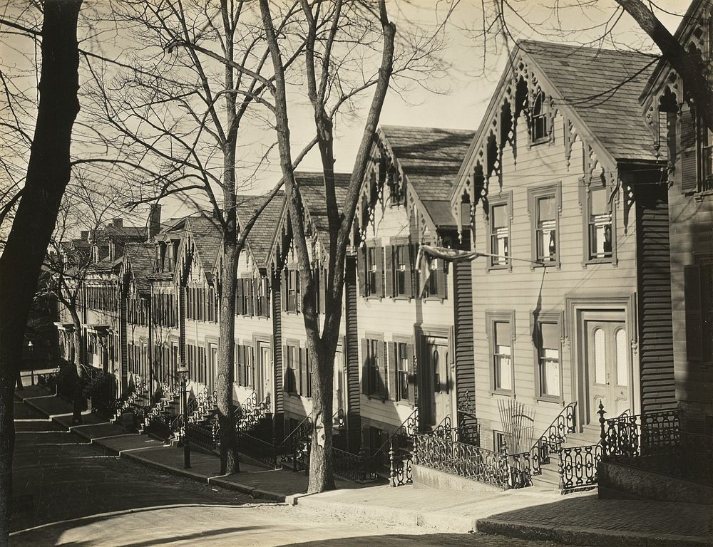South Boston Street / Wooden Houses, Boston by Walker Evans