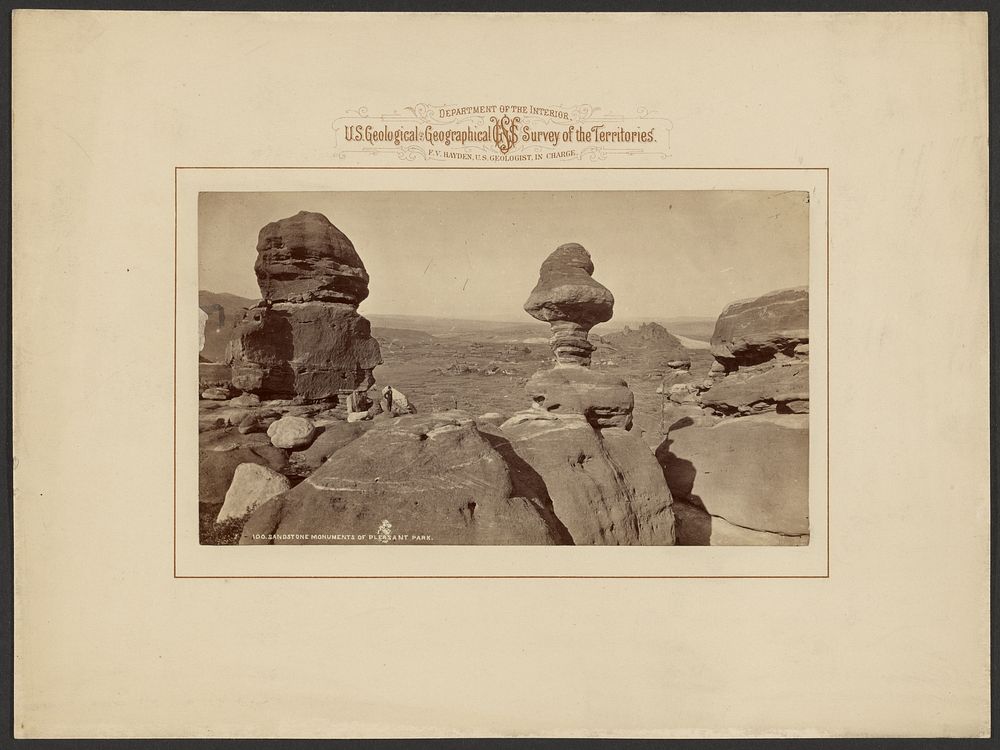 Sandstone Monuments of Pleasant Park by William Henry Jackson