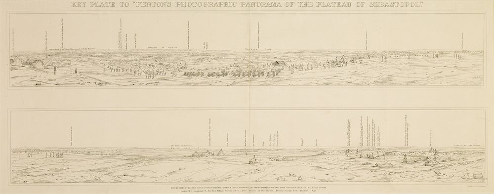 Panorama of the Plateau of Sebastopol. by Day and Son, Colnaghi Gallery Ltd  London and Roger Fenton