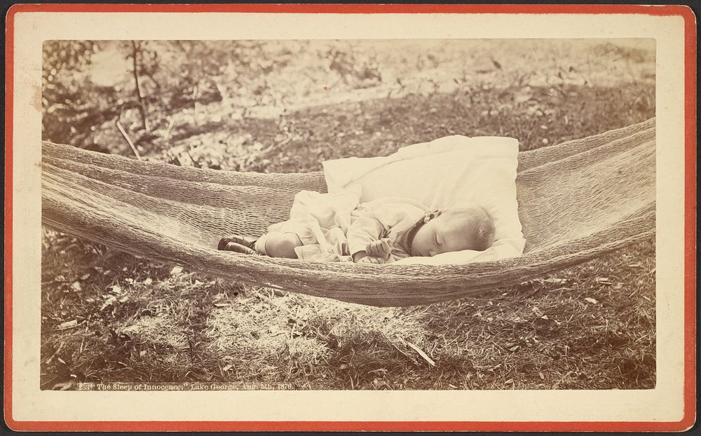 "The Sleep of Innocence," Lake George, Aug. 5th 1876. by S R Stoddard