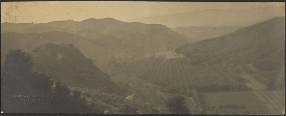 Landscape with Moutains and Farms by Louis Fleckenstein