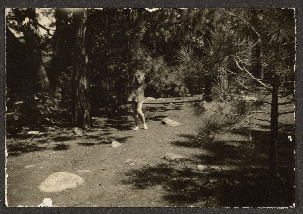 Woman in Woods by Louis Fleckenstein
