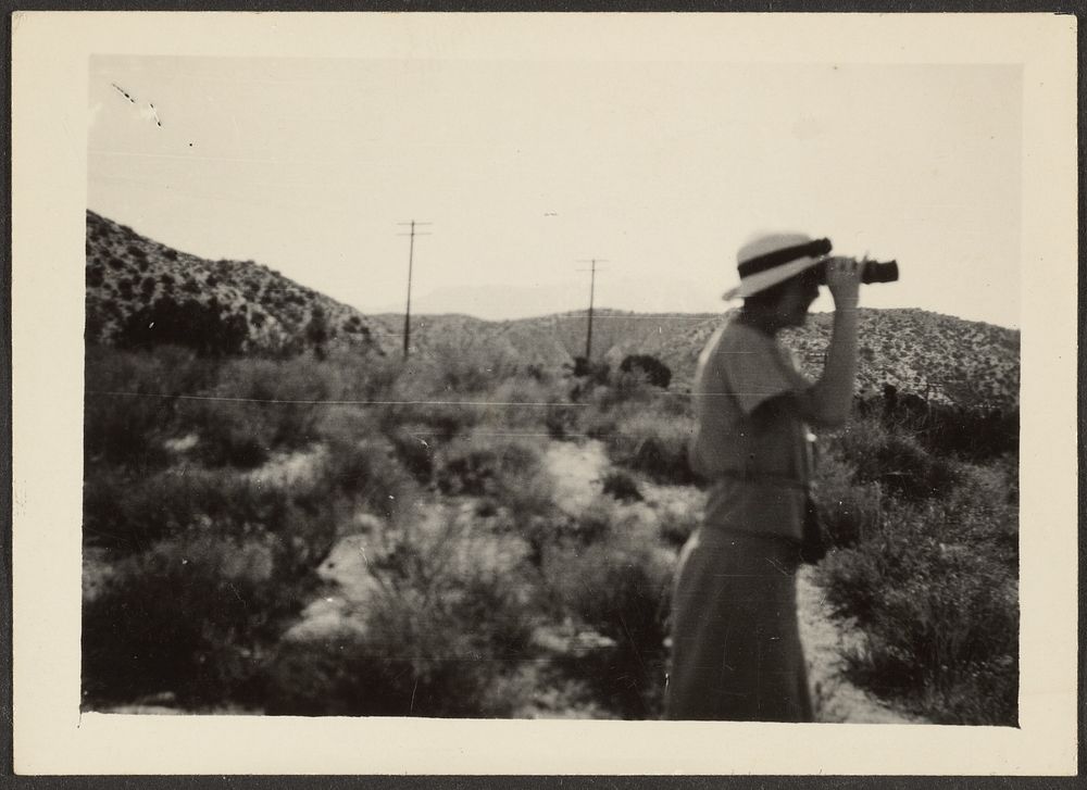 Florence with Binoculars by Louis Fleckenstein