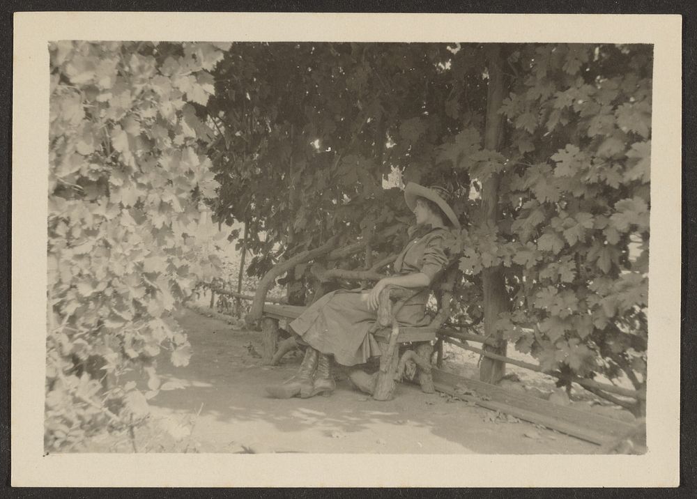 Woman on Park Bench by Louis Fleckenstein