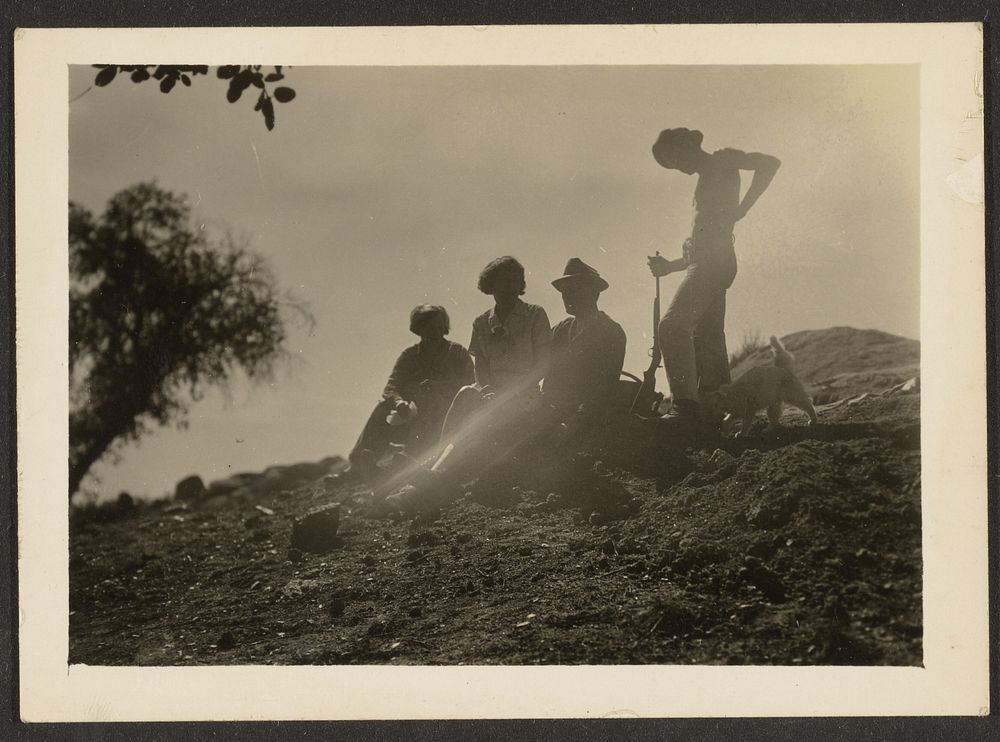 Group on Hill by Louis Fleckenstein