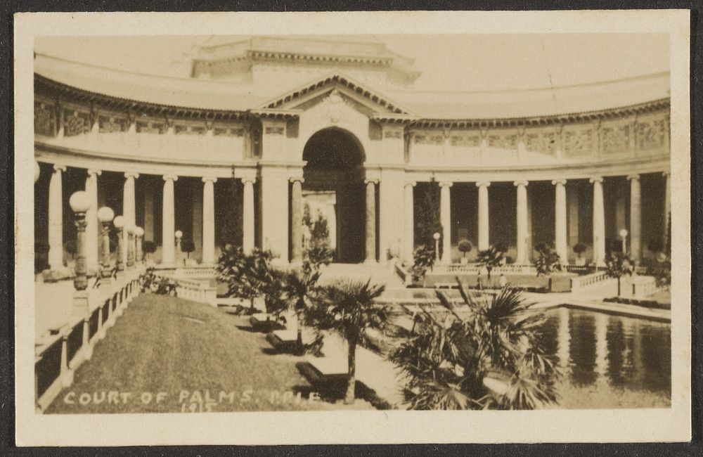 Court of Palms, Pan Pacific International Exposition (P.P.I.E.) by Louis Fleckenstein