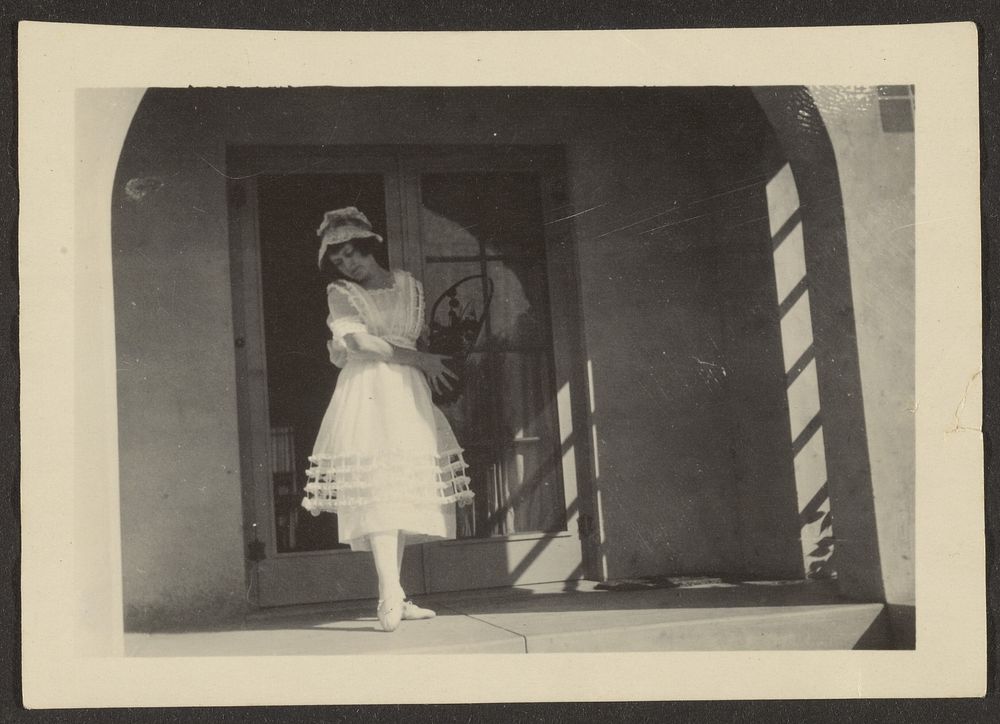 Florence Dancing on Porch by Louis Fleckenstein