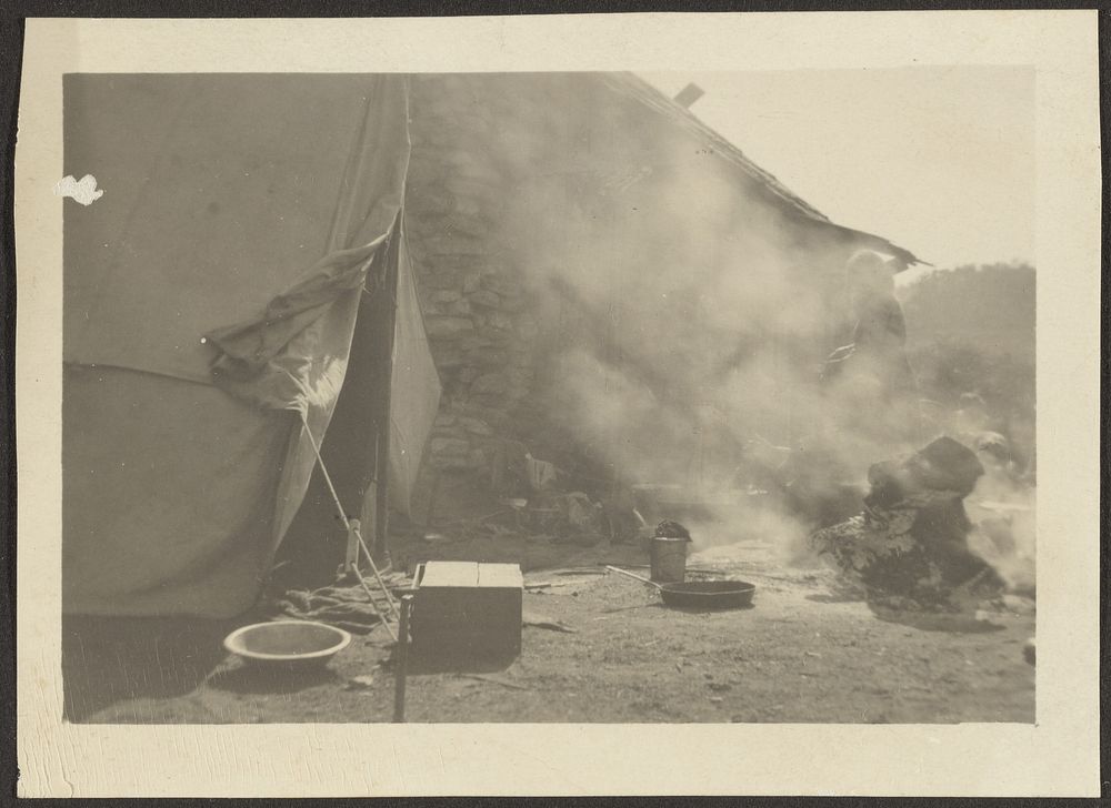 Camp Scene by Louis Fleckenstein